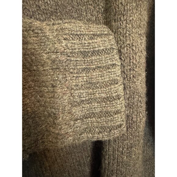 vintage Abercrombie & Fitch Wool Sweater M Brown Yellow Nordic Pattern Made In C - Picture 6 of 6